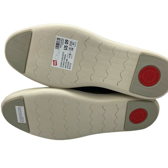 Fitflop Chukka Boots Men\'s size 9 Zackery AA9-779 Forest Green Leather Lace Up